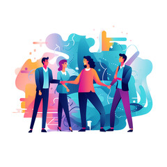 Collaborators holding unique abstract form jointly