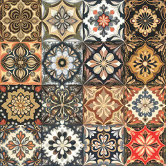 vector illustration hires Collection of High-Resolution Abstract Seamless ornament Patterns with Diverse Designs and Textures 
