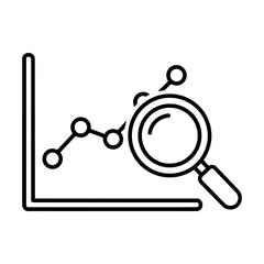 DATA Analytics Chart Icon white background