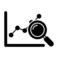DATA Analytics Chart Icon white background