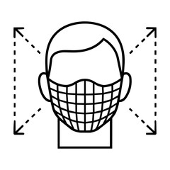 Face Recognition Icon white background