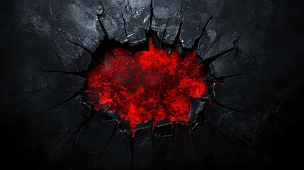 Claw marks tearing through a dark surface revealing glowing red underneath.