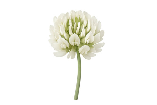 White clover trifolium repens flower blooming