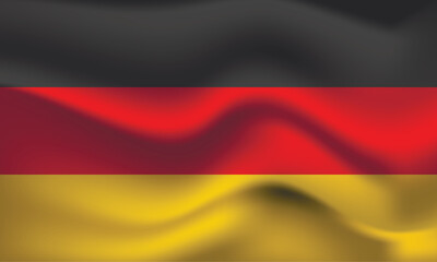 Flag of Germany. German national symbol in official colors. Template icon. Abstract vector background.
