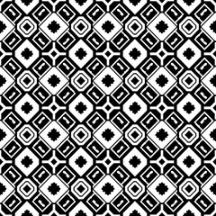 Nordic squares seamless pattern, monochrome palette, clean symmetry