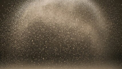 Dazzling Golden Glitter Particles Texture Background with Shimmering Light for Festive Luxury Celebration