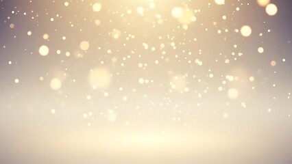 Dreamy Warm Golden Bokeh Background with Soft Blurry Lights and Glowing Particles for Luxury Celebration