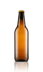 glass brown bottle of beer