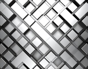 Abstract geometric pattern of intersecting squares and rectangles