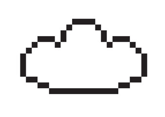 空に浮かぶ雲のドット絵