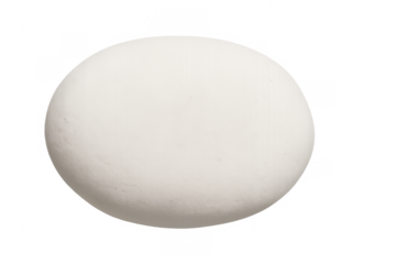 White egg oval food ingredient with transparent background