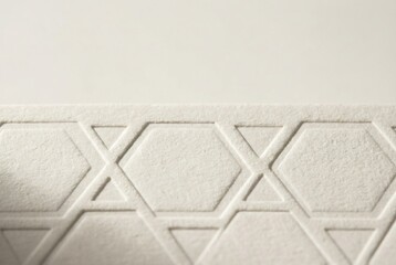 Elegant textured paper with hexagonal pattern