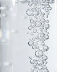 Bubbles Rising in Clear Water