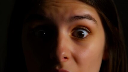 Series of expressions: from intensity to surprise in dramatic light