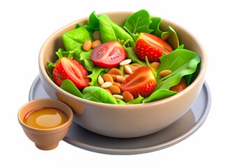 bowl of salad with tomatoes