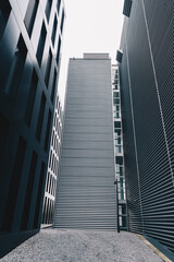 Modern Urban Architecture With Corrugated Metal Facades