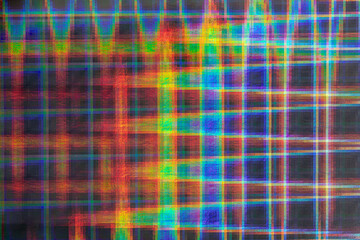 Fototapeta premium Glossy holographic foil texture with colorful light effects for trendy posters and backgrounds. Holograph foil texture. Iridescent metal effect. 