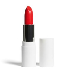 Obraz premium Red lipstick isolated on white background