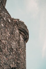 Historic Stone Castle Wall and Turret Detail © slarkmedia