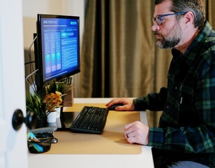 Cybersecurity Engineer Monitoring Supervisory Control And Data Acquisition - SCADA Operational Technology Incident Response Energy Security Concept