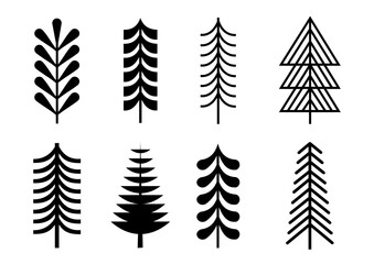 Pine Tree Icon Vector Forest Symbol Stock Illustration