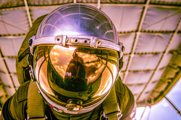 a man in a space suit