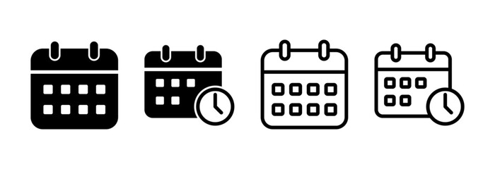 Calendar icon vector illustration. Calender sign and symbol. Schedule icon symbol