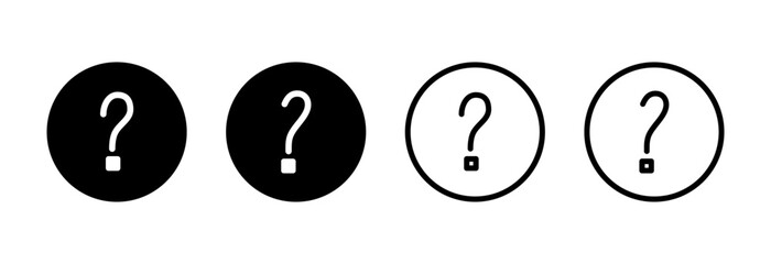 Fototapeta premium Question icon vector illustration. question mark sign and symbol