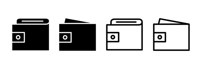 Wallet icon vector illustration. wallet sign and symbol