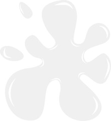 White paint splatter illustration