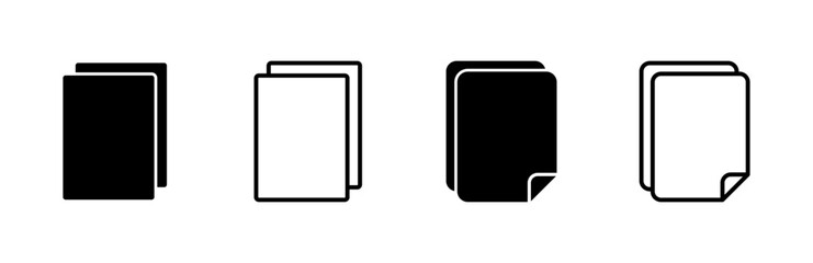Document icon set. Paper icon. File Icon