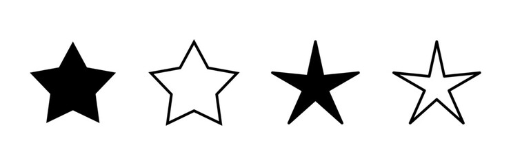 Obraz premium Star Icon set. rating icon vector. favourite star icon