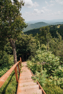 Bromont Quebec mountain landscape view in Eastern Townships