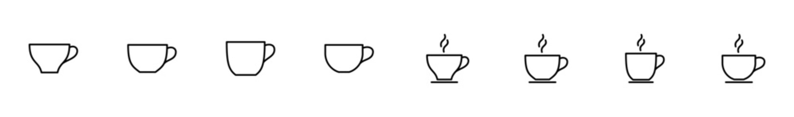 coffee cup icon vector isolated on white background. Coffee cup icon. Coffee vector icon. Tea