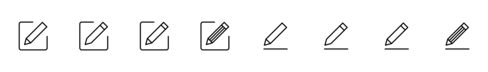 Edit icon vector isolated on white background. Pencil icon. sign up Icon vector. edit text