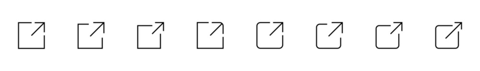 Link icon vector isolated on white background. Link vector icon. External link symbol vector icon. Hyperlink symbol