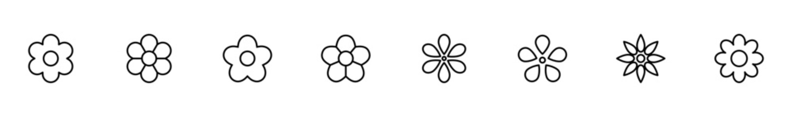 Flower icon vector isolated on white background. flower vector. flower symbols