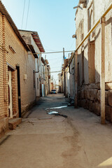 Obraz premium Street in Samarkand tradicional neighborhood