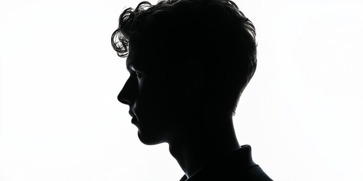 Profile View of a Man's Silhouette