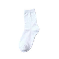 A single white ankle sock displayed against a plain white background