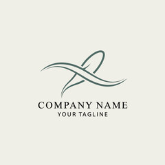 Elegant and modern abstract logo design with flowing lines.