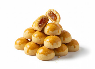 Indonesian festive cookies style, similar to pineapple tart cookies commonly sold in Southeast Asia.