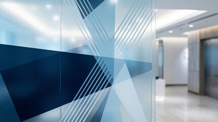 Obraz premium Corporate abstract background for business design,corporate abstract background, clean geometric shapes, blue and white modern business style, minimal professional design