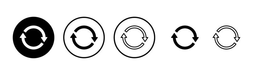 Refresh icon logo design. Reload sign and symbol. Update icon.