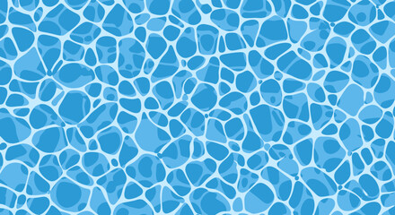 A serene vector illustration showcases the mesmerizing patterns of sunlight dancing on the ocean's surface, creating a calming and visually appealing backdrop for various designs.