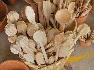 hand crafted wooden spoons
