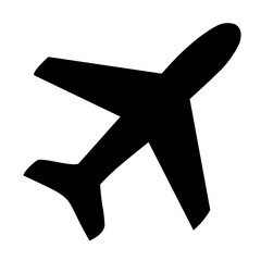 飛行機のシンプルアイコン　Airplane Icon © Chihuahua