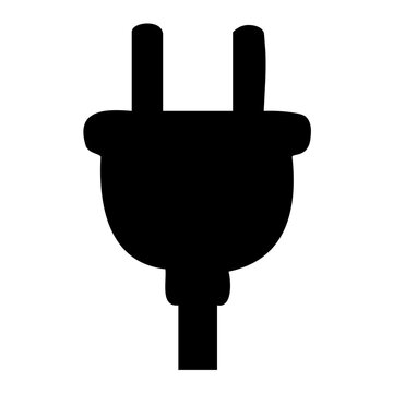 　Simple Power Plug Icon電源プラグのシンプルアイコン　