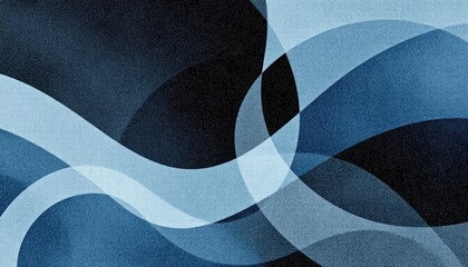 Abstract Blue Waves and Curves for Modern Backgrounds and Presentations