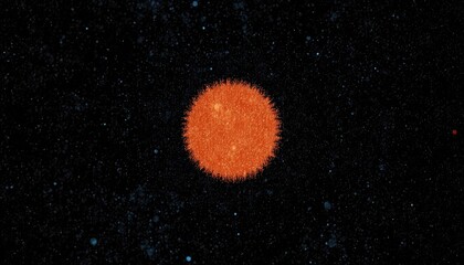 Vibrant Orb of Light in a Starry Expanse Ideal for Presentations on Energy, Science, and the Cosmos